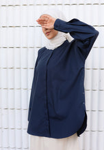 Load image into Gallery viewer, Hyza Curved Top (Midnight Blue)