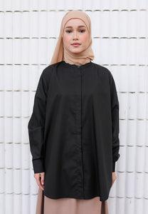 Hyza Curved Top (Black)