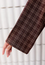 Load image into Gallery viewer, Ibna Printed Tunic (Dark Brown Checkered)