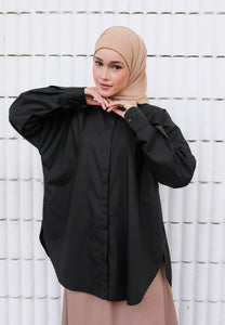 Hyza Curved Top (Black)