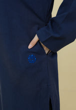 Load image into Gallery viewer, Mahdia Linen Top (Navy Blue)