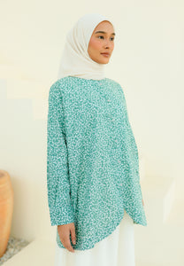 Aylaa Flower Top (Dusty Green)