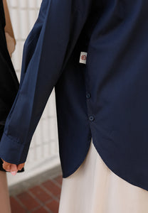 Hyza Curved Top (Midnight Blue)