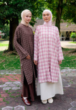 Load image into Gallery viewer, Ibna Printed Tunic (Dark Brown Checkered)