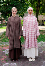 Load image into Gallery viewer, Ibna Printed Tunic (Dark Brown Checkered)