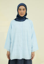 Load image into Gallery viewer, Akia Lace Top (Soft Blue)