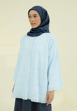 Load image into Gallery viewer, Akia Lace Top (Soft Blue)