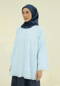 Akia Lace Top (Soft Blue)