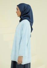 Load image into Gallery viewer, Akia Lace Top (Soft Blue)