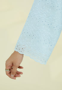 Akia Lace Top (Soft Blue)