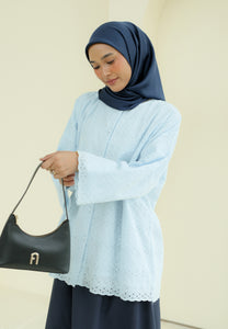 Akia Lace Top (Soft Blue)