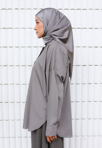 Hyza Curved Top (Ash Grey)