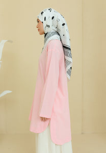 Mahdia Linen Top (Soft Rose)