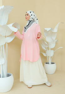 Mahdia Linen Top (Soft Rose)
