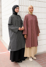 Load image into Gallery viewer, Ibna Printed Tunic (Maroon Checkered)