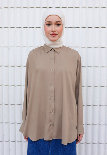 Jenna Plain Top (Brown)