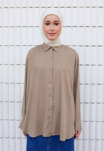 Jenna Plain Top (Brown)