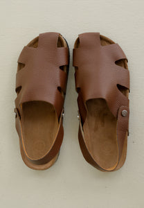 Mia Clog Sandals (Dark Brown)