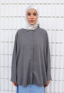 Jenna Plain Top (Space Grey)
