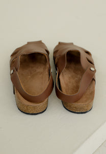 Mia Clog Sandals (Dark Brown)