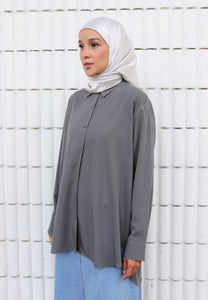 Jenna Plain Top (Space Grey)