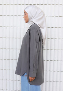 Jenna Plain Top (Space Grey)