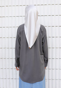 Jenna Plain Top (Space Grey)