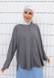 Jenna Plain Top (Space Grey)