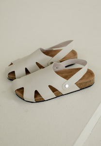 Mia Clog Sandals (Beige)