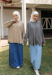 Jenna Plain Top (Space Grey)