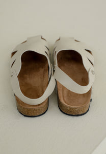 Mia Clog Sandals (Beige)