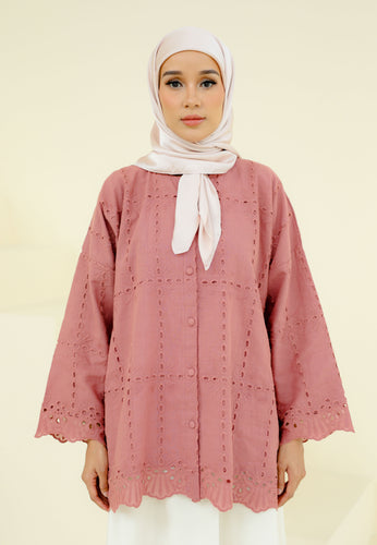 Akia Lace Top (Dusty Pink)