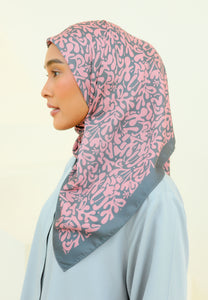 Elena Printed Square (Greyish Pink)