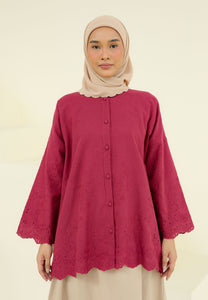 Akia Lace Top (Maroon)