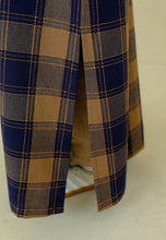 Load image into Gallery viewer, Azra Checkered Caftan (Dark Blue)