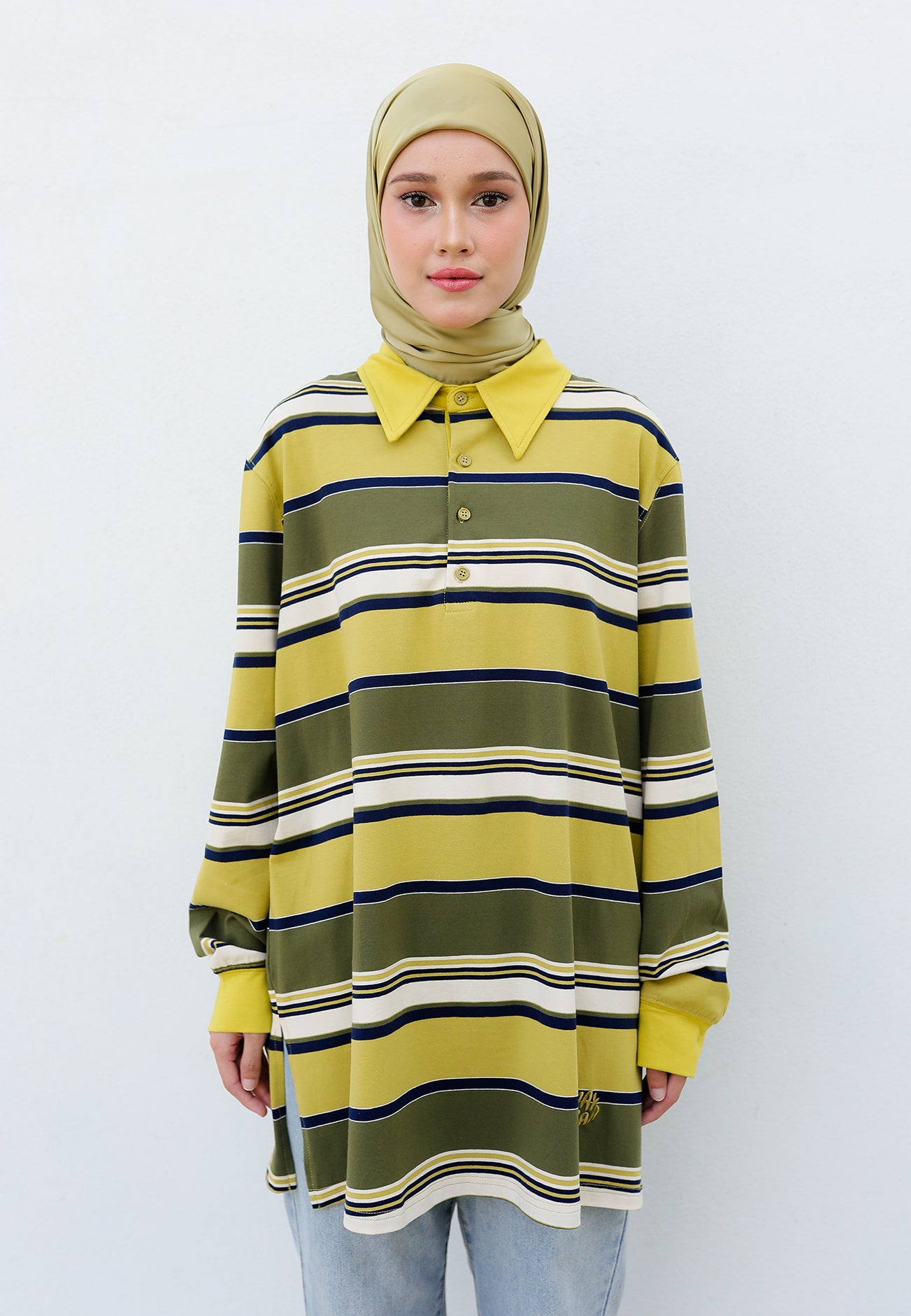 Isaad Boyfriend T-Shirt (Olive Green)