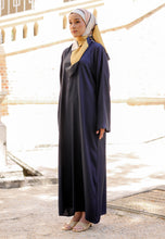 Load image into Gallery viewer, Balqis Scallop Kaftan (Navy Blue)