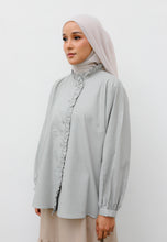 Load image into Gallery viewer, Neeya Ruffles Top (Soft Grey)