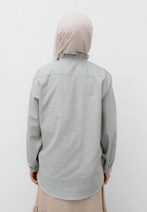 Neeya Ruffles Top (Soft Grey)
