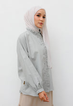 Load image into Gallery viewer, Neeya Ruffles Top (Soft Grey)