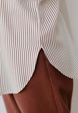 Load image into Gallery viewer, Zoha Stripe Top (Dark Brown)