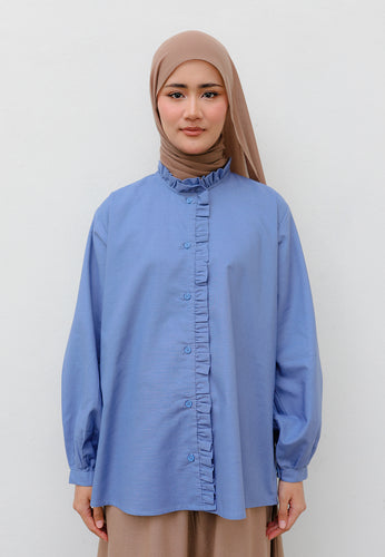 Neeya Ruffles Top (Sky Blue)