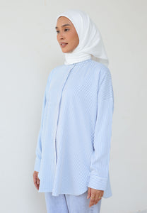 Zoha Stripe Top (Light Blue)