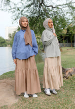 Load image into Gallery viewer, Neeya Ruffles Top (Soft Grey)