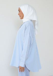 Zoha Stripe Top (Light Blue)