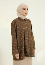 Load image into Gallery viewer, Humraa Polka Top (Dark Choco)