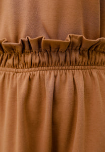 Zoe Flare Skirt (Brown)