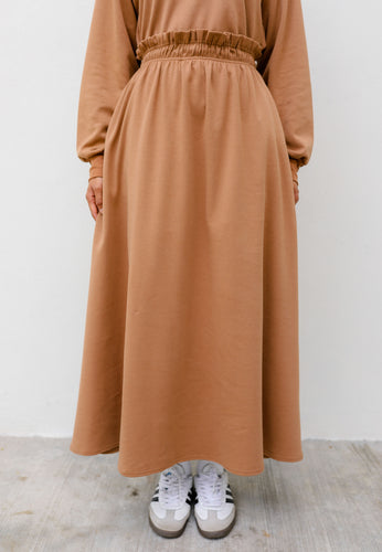 Zoe Flare Skirt (Brown)