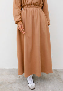 Zoe Flare Skirt (Brown)