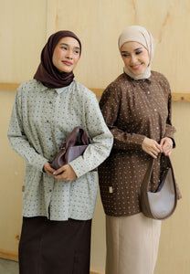 Humraa Polka Top (Nude Choco)